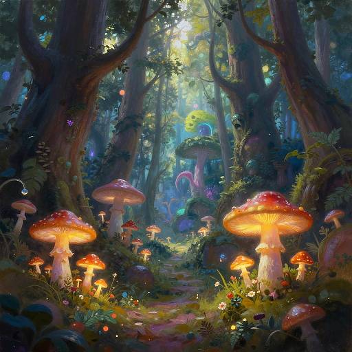 Enchanting Fantasy Forest in 8K Detail