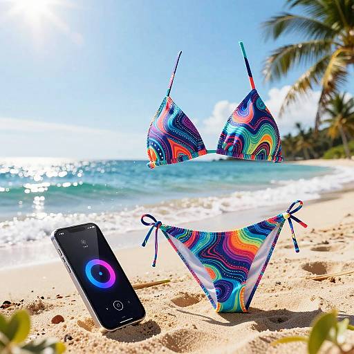 Sci-Fi Bikini Generator on Tropical Beach