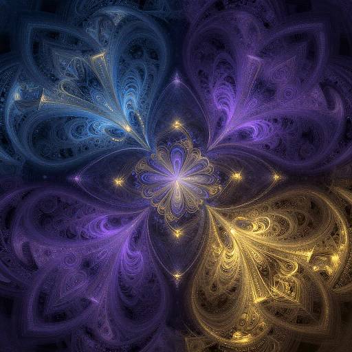 AI-Inspired Fractal Mosaic Art