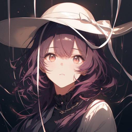 Introspective Anime Girl Portrait Artwork