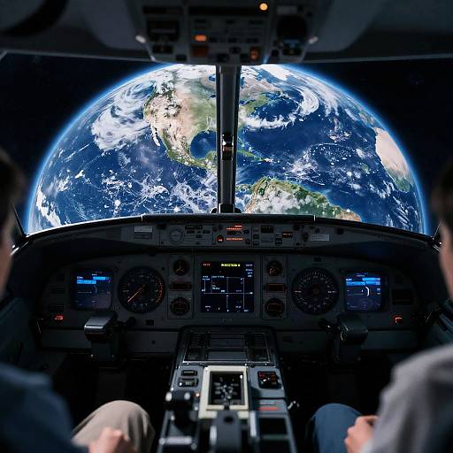 Cockpit View of Earth in 4K