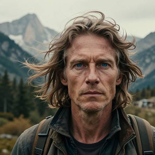 Double Exposure Traveler and Nature Bond