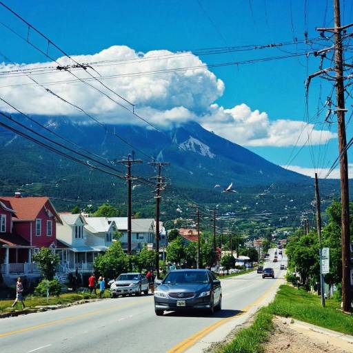 Scenic Outdoor Drive Under Blue Skies