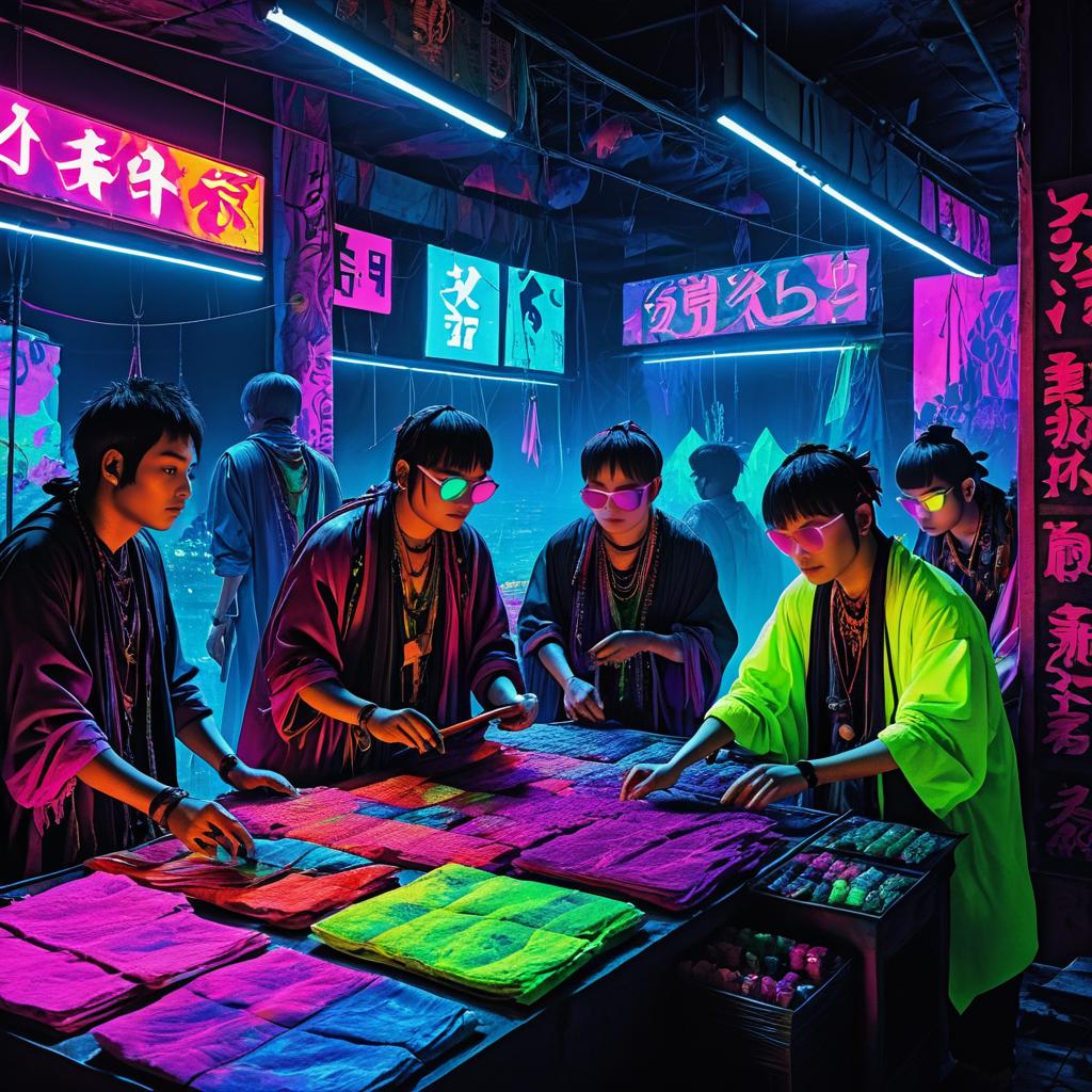 Vibrant Misfits in a Neon Underworld