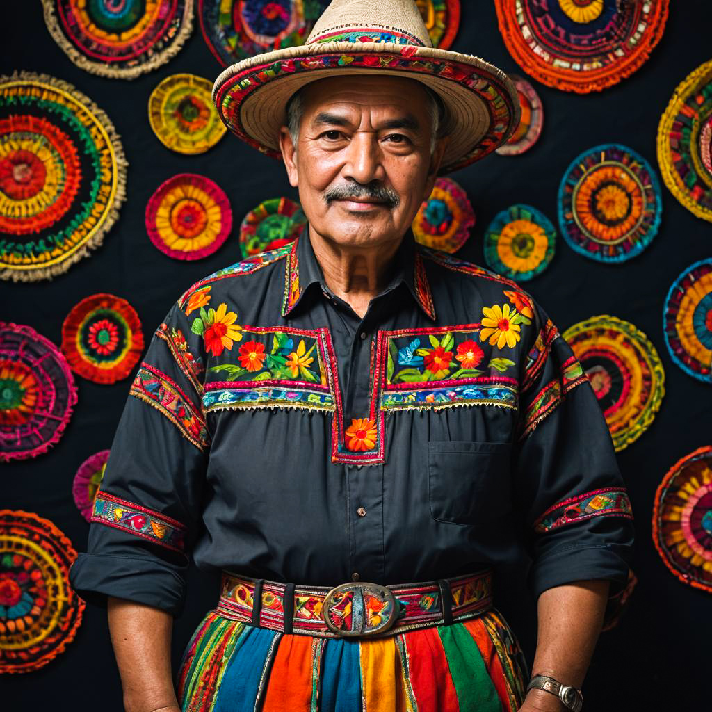 Vibrant Portrait of a Cheerful Elder