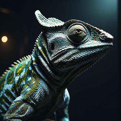 Anthropomorphic Male Chameleon Portrait