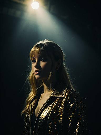 Playful Photorealistic Pop Star Cosplay Portrait