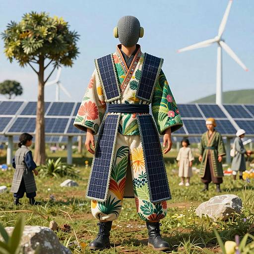 Solarpunk Fashion with Energy-Storing Fabrics