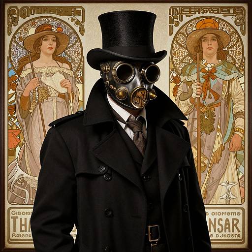 Steampunk Plague Doctor Portrait