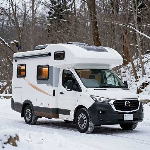 2023 Mazda Miata Camper Van in Winter