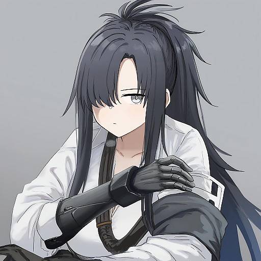 Illustration of Angelia (girls' frontline), girls' frontline in the style of Abe kanari