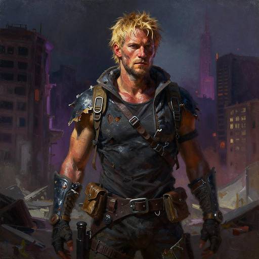 Post-Apocalyptic Survivor Portrait
