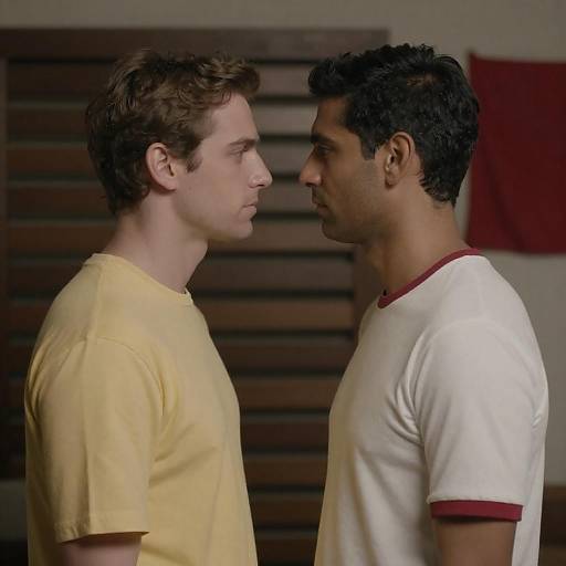 Intense Standoff in Dimly Lit Room