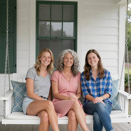 Relaxed Afternoon on a Porch Swing