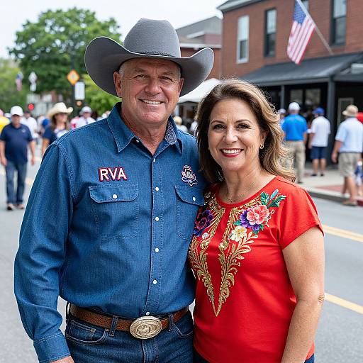 Smiling Couple at Westport Parade