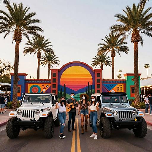 Fiesta Horizons Vibrant Mexican Mural