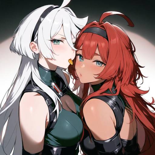 Vibrant Portrait of Girls with Character