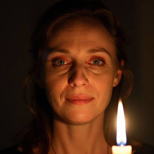 Candlelit Portrait of Celtic Woman