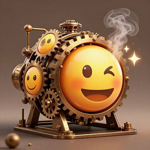 Steampunk Emoji Mechanical Generator