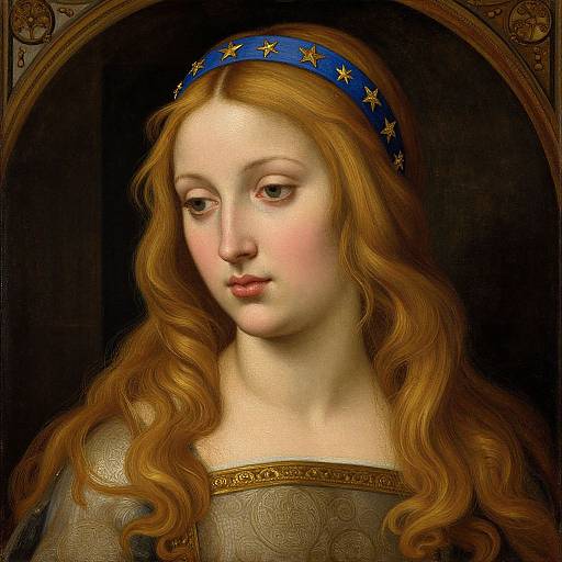 Renaissance Portrait in Botticelli Style
