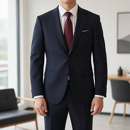 Modern Men's Navy Suit Style