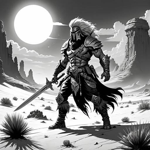 Brave Desert Warrior Character Design Brave Desert Warrior Character Design