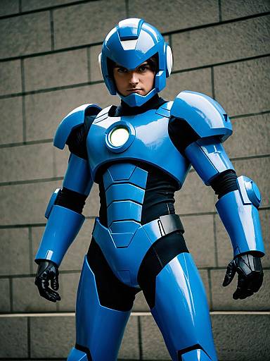 Dark MegaMan.EXE Realistic Cosplay Photo