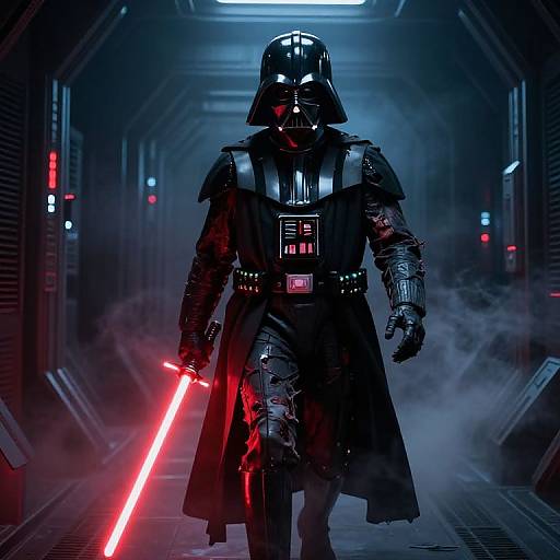 Zombie Darth Vader Haunted Corridor