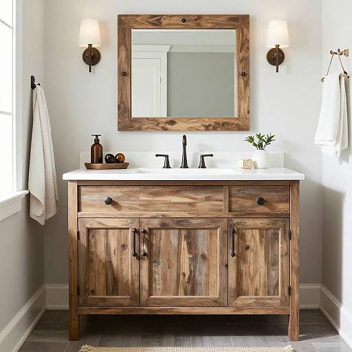 Rustic Chic Bathroom Vanity