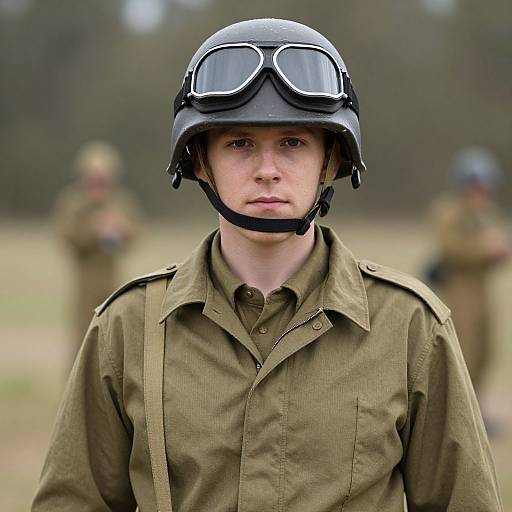 Realistic Australian WWII Soldier Portrait