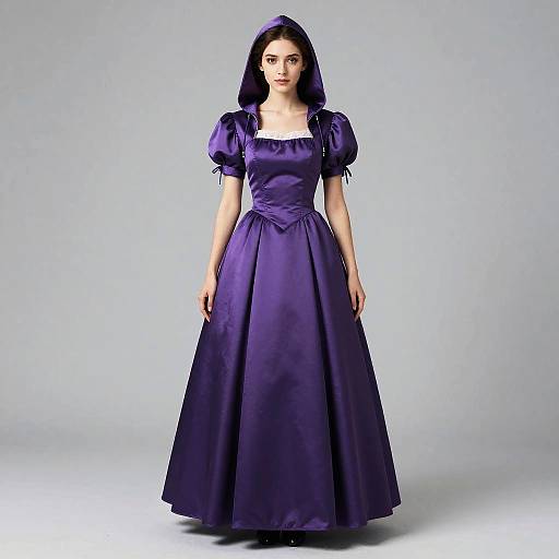 Woman in Purple Renaissance Costume