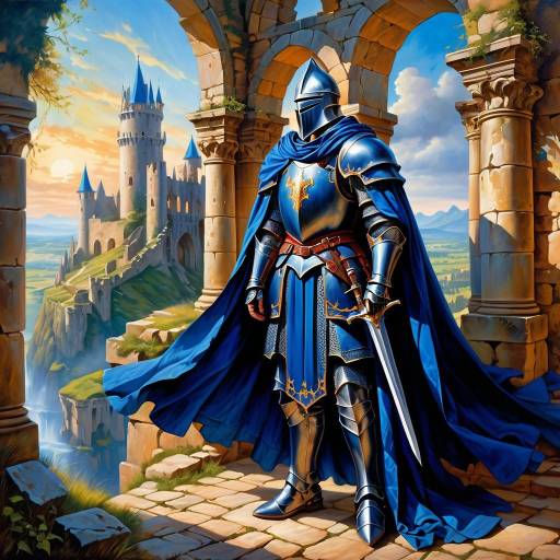 Enchanting Knight in Ancient Ruins Enchanting Knight in Ancient Ruins