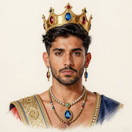 Realistic Festival Costume Portrait