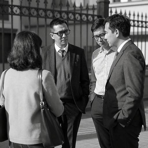 Candid Outdoor Black-and-White Portrait