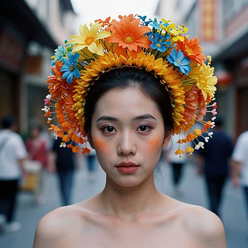 Floral Portrait with Cinematic Detail