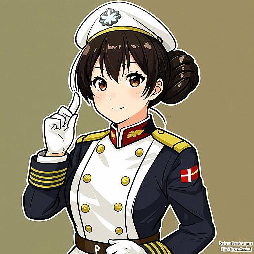 Illustration of Myoukou kai ni (kancolle), kantai collection in the style of Apple caramel