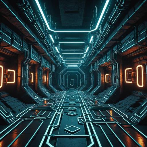 Futuristic Tech Dungeon Corridor