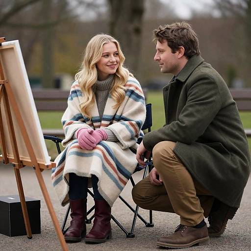 Outdoor Portrait of a Happy Couple