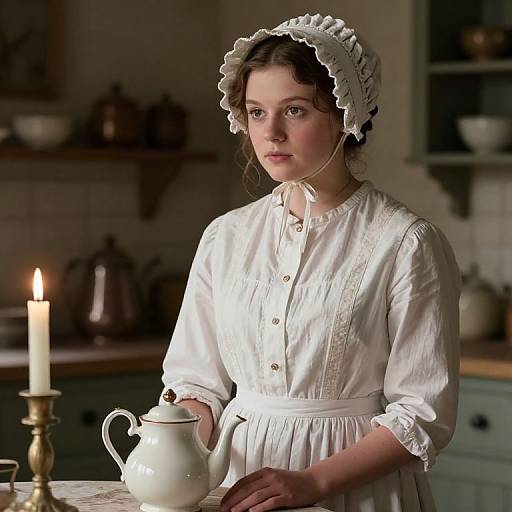 Victorian Servant Girl in Regency Fashion