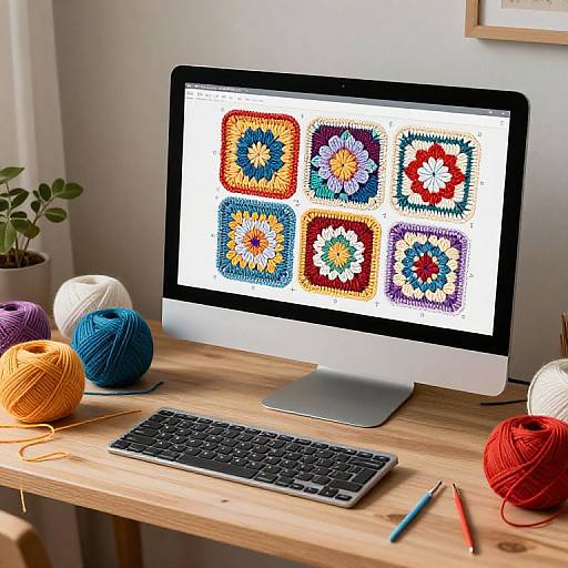 Cozy Crochet Simulator with Vibrant Yarns