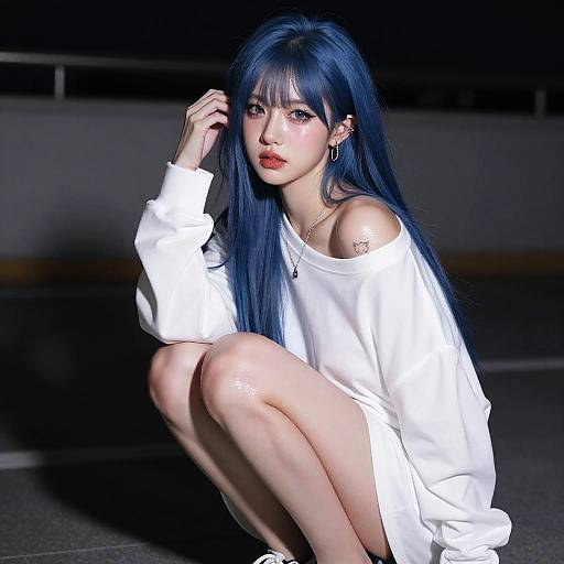 Stunning Portrait of Na-yeong in Oversized Shirt