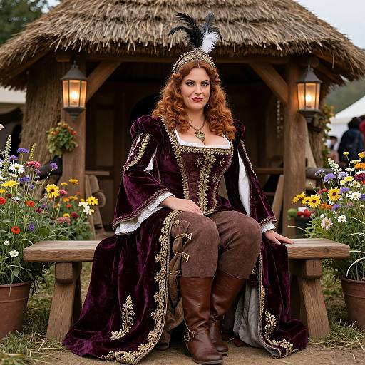 Renaissance Faire Woman in Costume