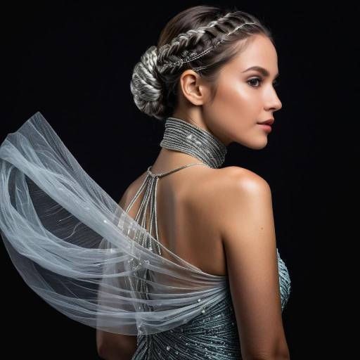 Graceful Kurdish Woman in Elegant Gown