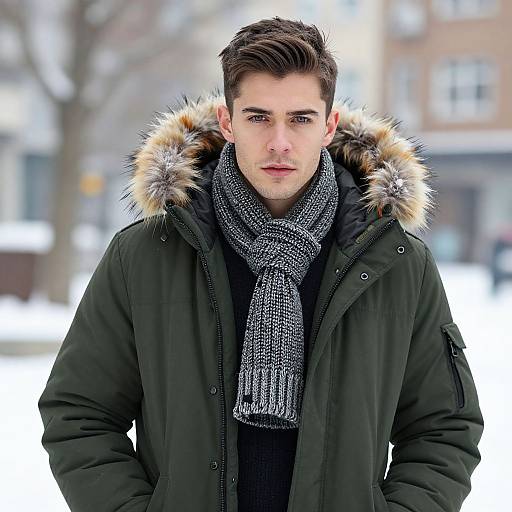 Modern Winter Fashion Portrait