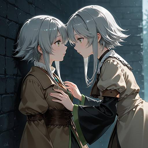 Illustration of Houlen yabusame, len'en in the style of Ech