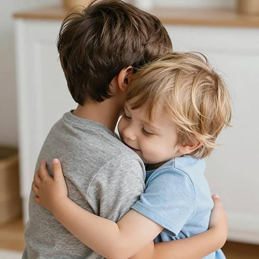 Heartwarming Embrace of Two Children