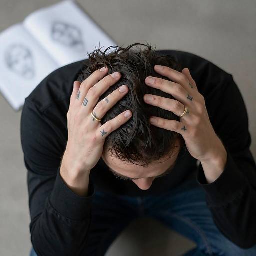 Moody Portrait of a Contemplative Figure
