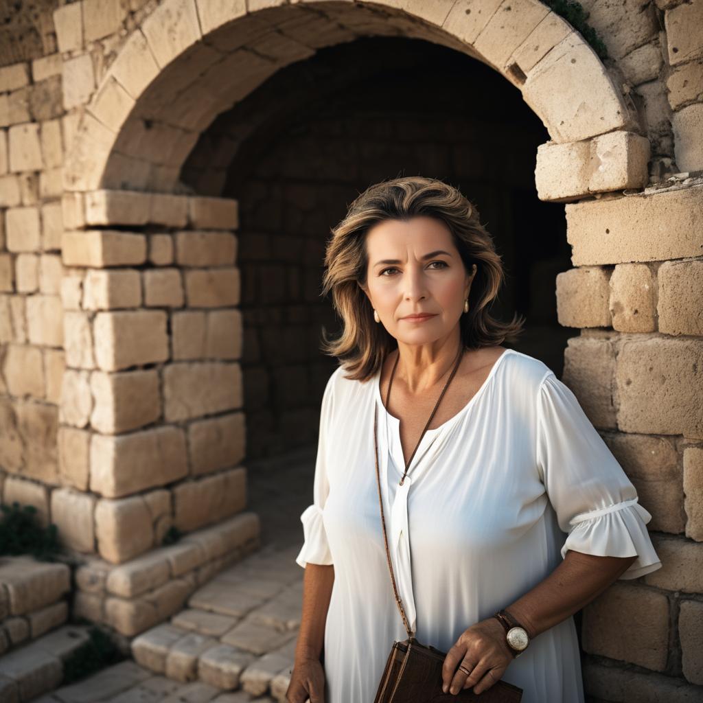 Cinematic Portrait of Suburban Byblos Woman