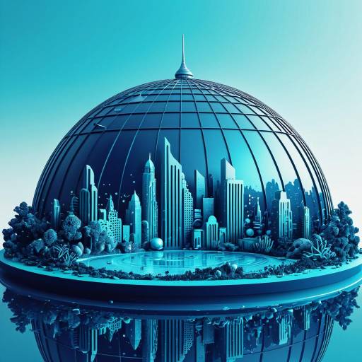Serene Futuristic Underwater Dome City