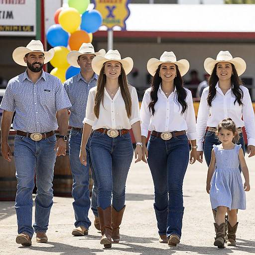Cowboy Hat Family Outing at Fair
